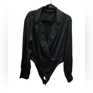 Black Long Sleeve Bodysuit